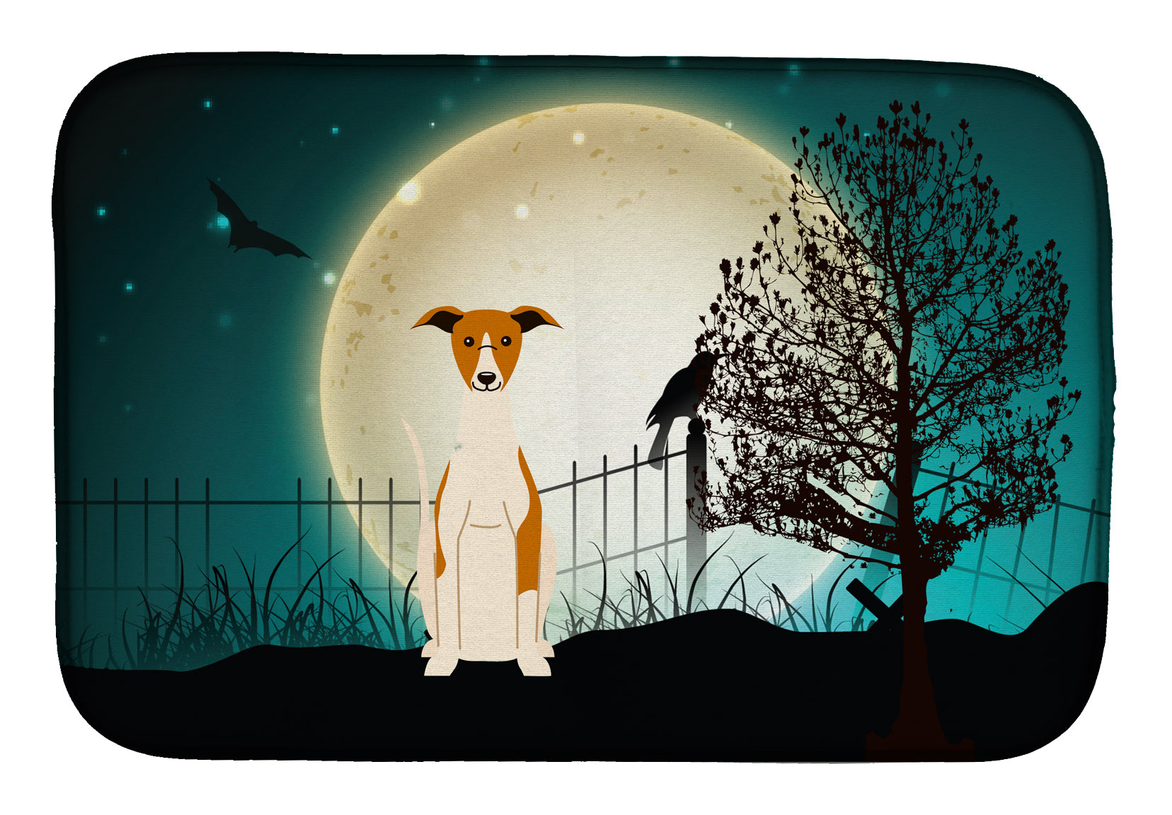 Halloween Scary Whippet Dish Drying Mat BB2289DDM  the-store.com.