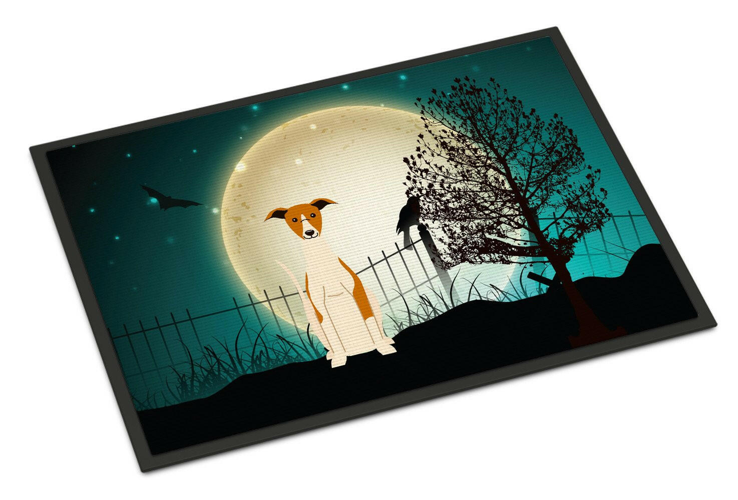 Halloween Scary Whippet Indoor or Outdoor Mat 18x27 BB2289MAT - the-store.com