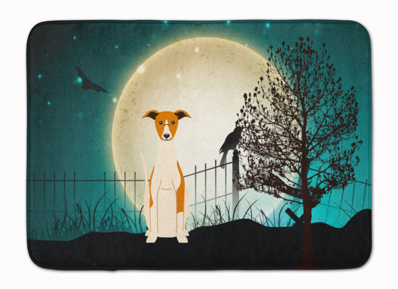 Halloween Scary Whippet Machine Washable Memory Foam Mat BB2289RUG - the-store.com