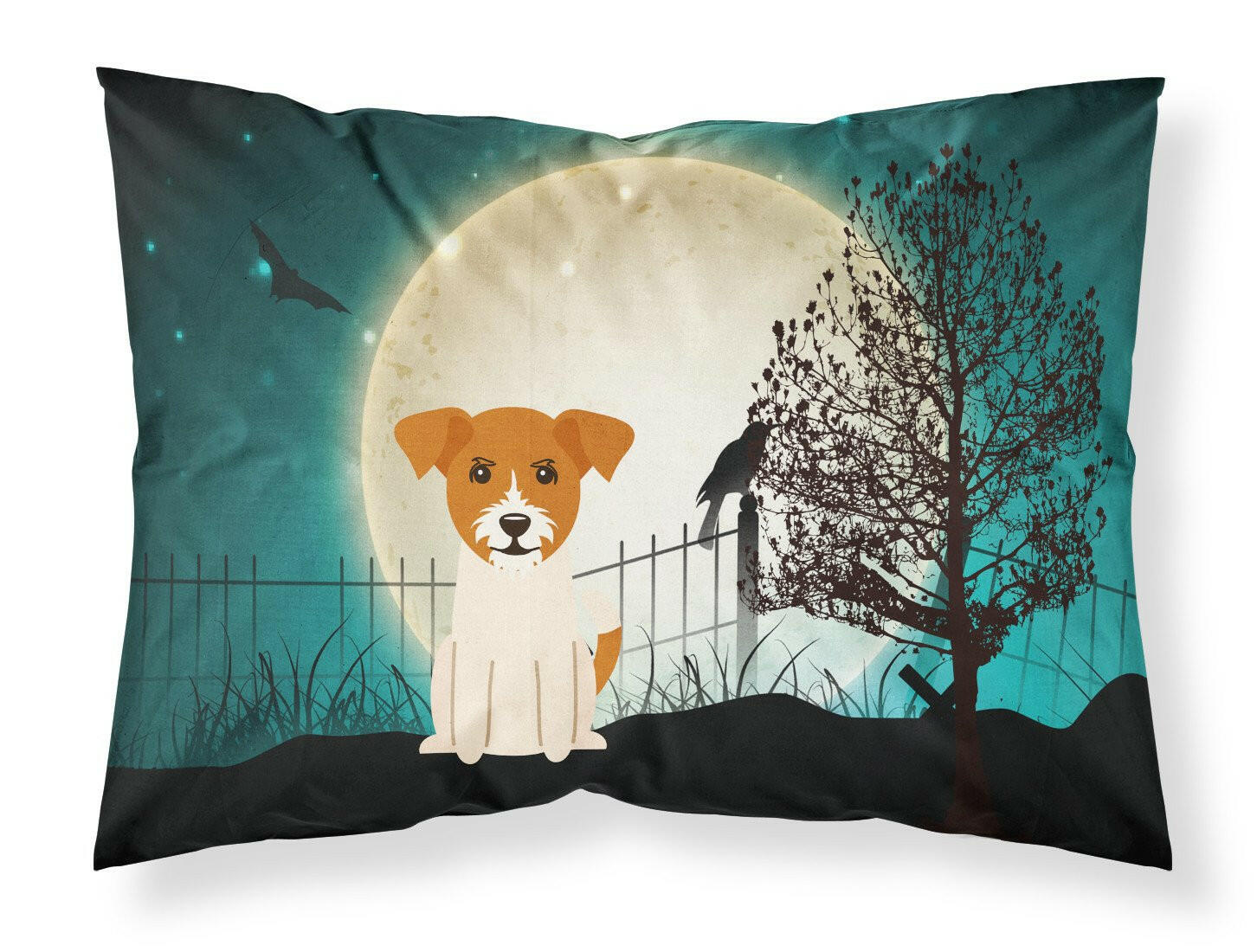 Halloween Scary Jack Russell Terrier Fabric Standard Pillowcase BB2298PILLOWCASE by Caroline's Treasures