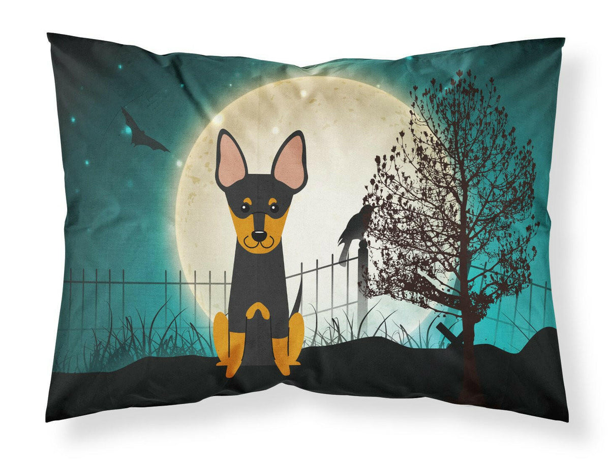 Halloween Scary English Toy Terrier Fabric Standard Pillowcase BB2299PILLOWCASE by Caroline&#39;s Treasures