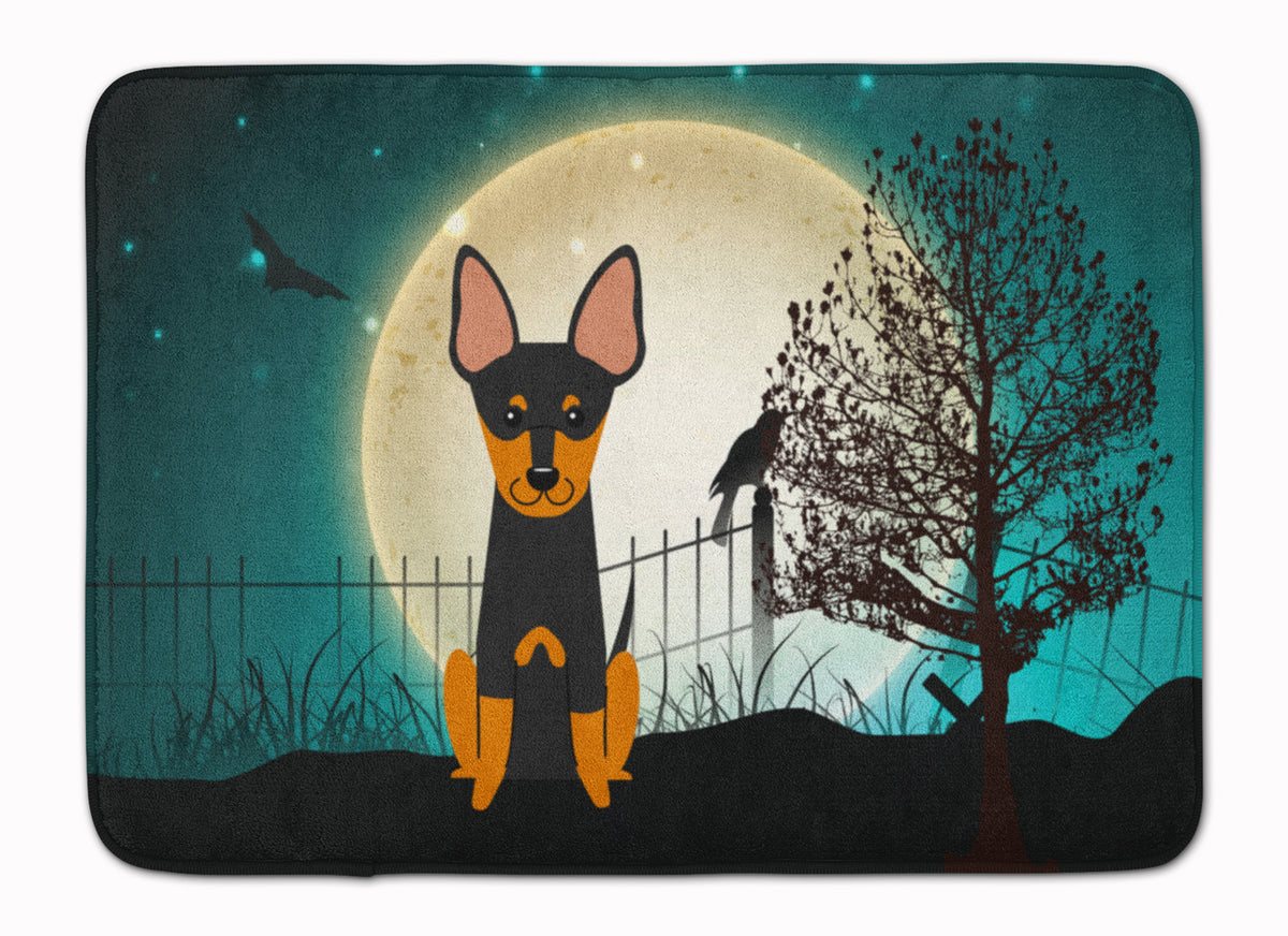 Halloween Scary English Toy Terrier Machine Washable Memory Foam Mat BB2299RUG - the-store.com