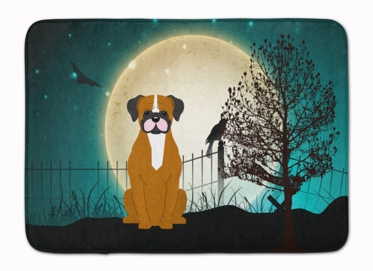 Halloween Scary Flashy Fawn Boxer Machine Washable Memory Foam Mat BB2306RUG - the-store.com