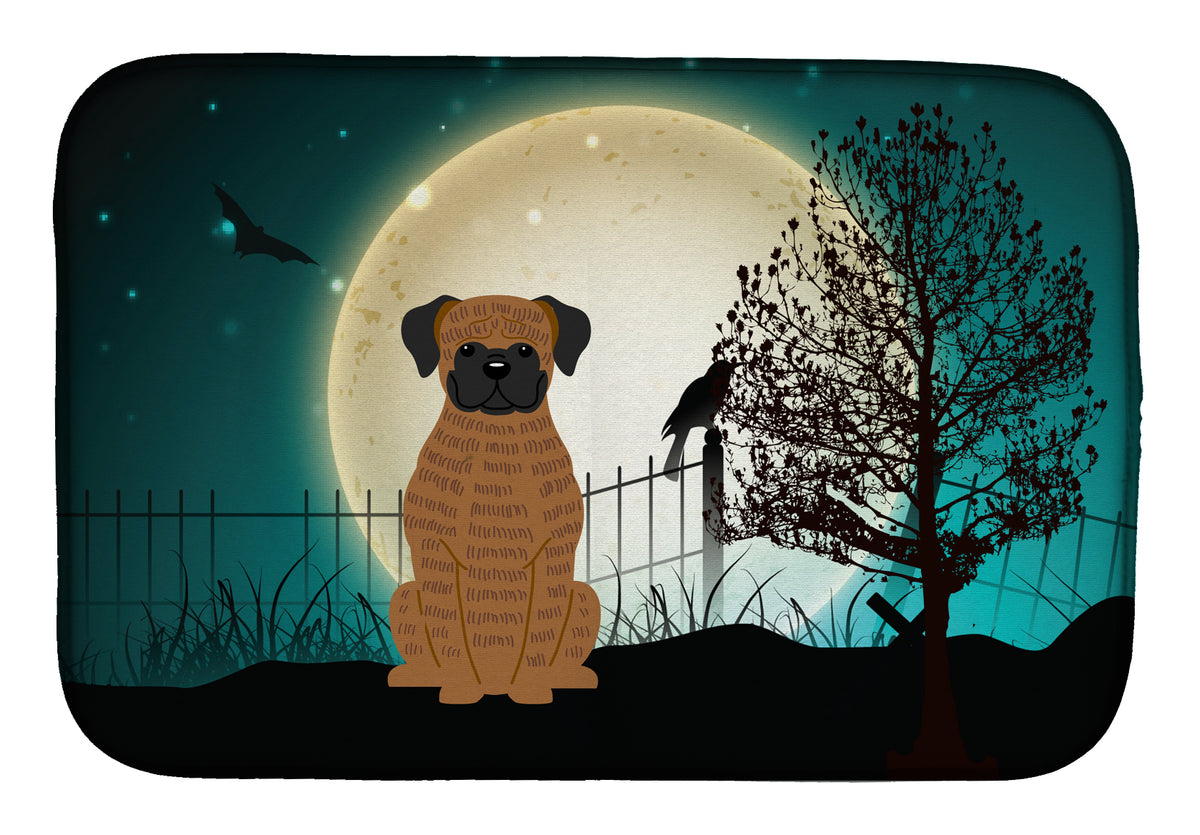 Halloween Scary Brindle Boxer Dish Drying Mat BB2307DDM
