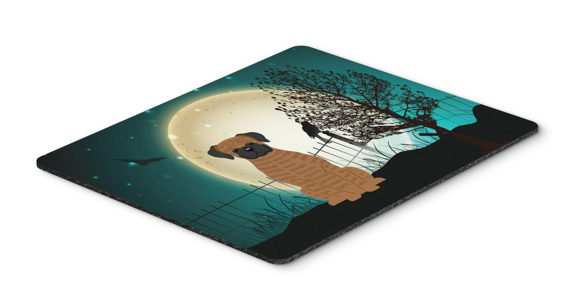 Halloween Scary Brindle Boxer Mouse Pad, Hot Pad or Trivet BB2307MP by Caroline&#39;s Treasures