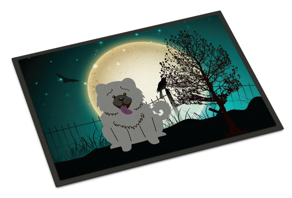 Halloween Scary Chow Chow Blue Indoor or Outdoor Mat 24x36 BB2329JMAT - the-store.com