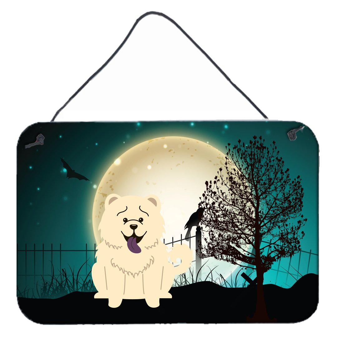 Halloween Scary Chow Chow White Wall or Door Hanging Prints BB2330DS812 by Caroline's Treasures