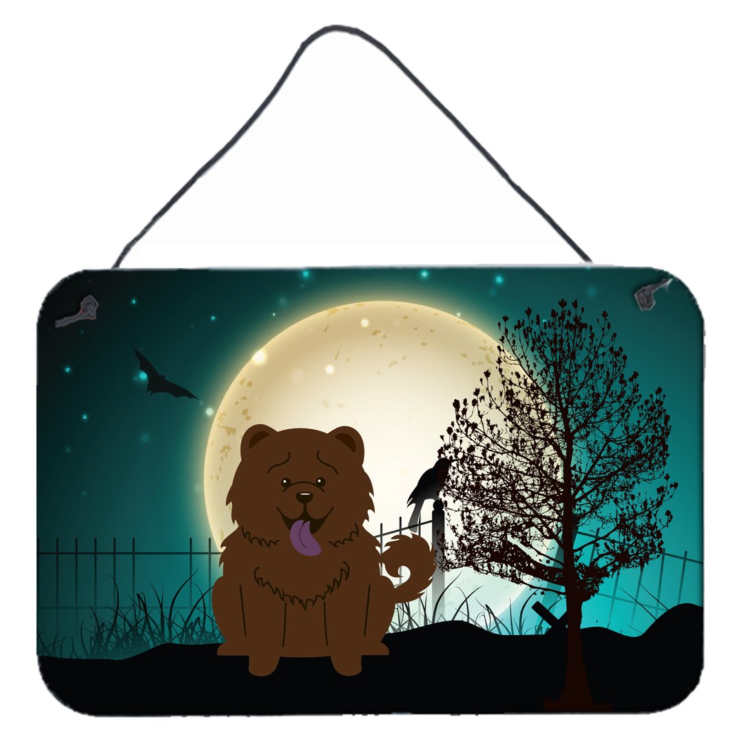 Halloween Scary Chow Chow Chocolate Wall or Door Hanging Prints BB2331DS812 by Caroline&#39;s Treasures