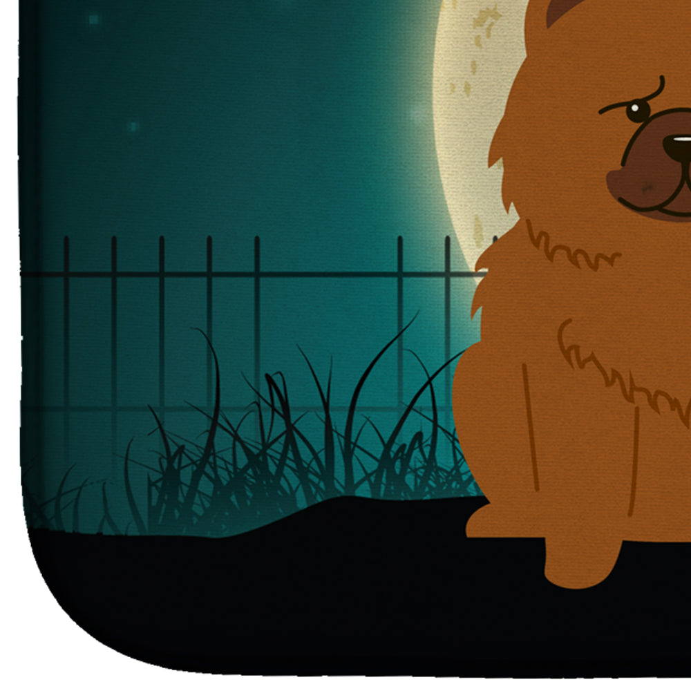 Halloween Scary Chow Chow Red Dish Drying Mat BB2332DDM  the-store.com.