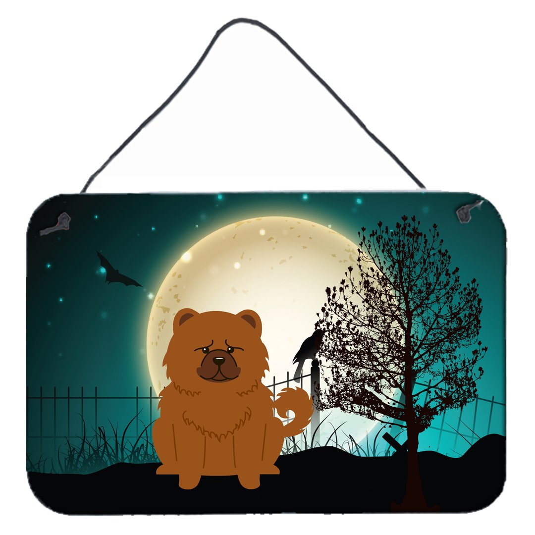 Halloween Scary Chow Chow Red Wall or Door Hanging Prints BB2332DS812 by Caroline&#39;s Treasures