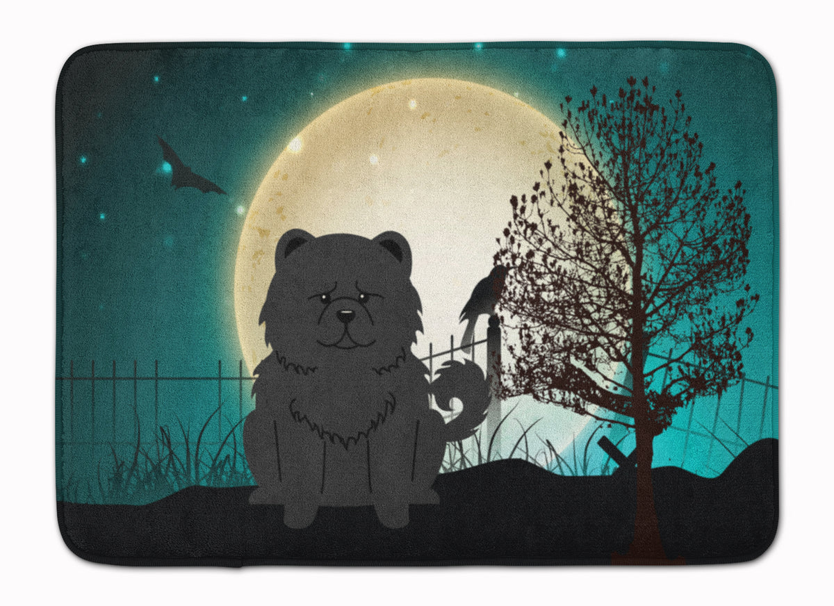 Halloween Scary Chow Chow Black Machine Washable Memory Foam Mat BB2333RUG - the-store.com