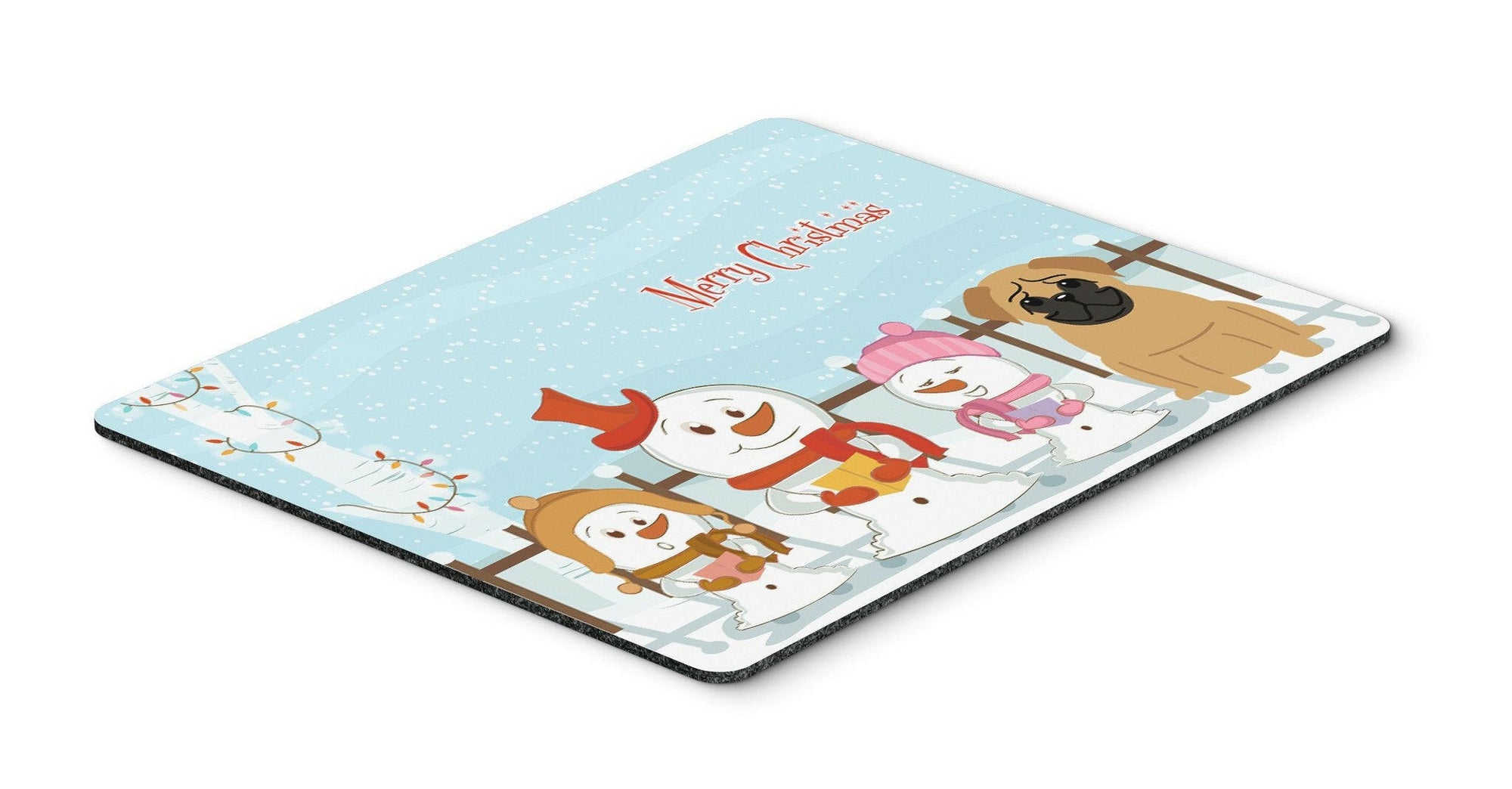 Merry Christmas Carolers Pug Brown Mouse Pad, Hot Pad or Trivet BB2338MP by Caroline's Treasures
