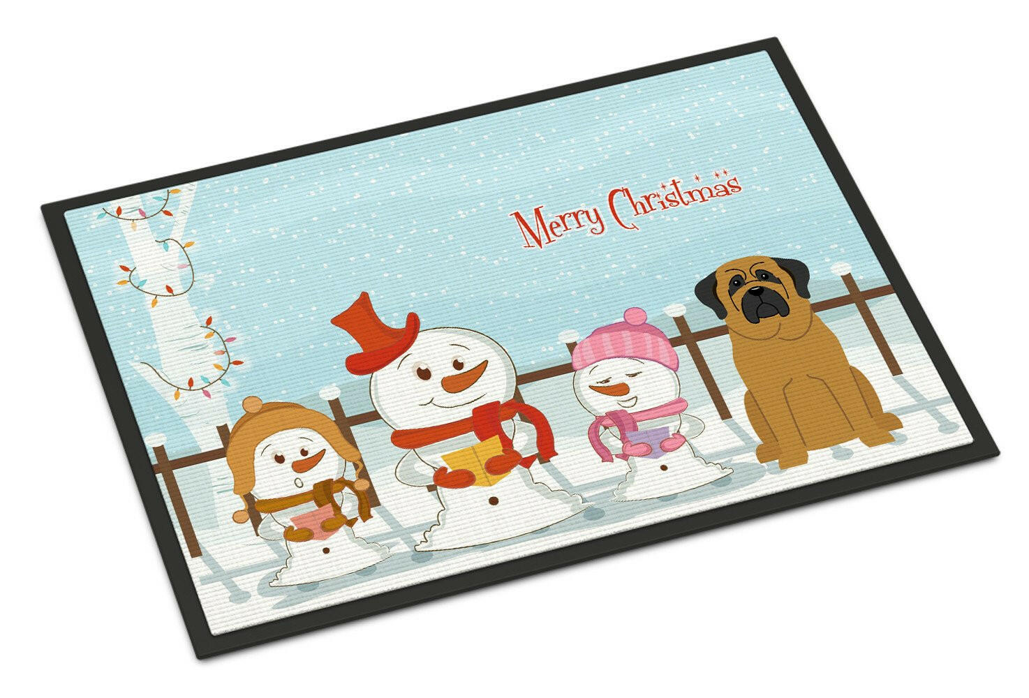 Merry Christmas Carolers Mastiff Indoor or Outdoor Mat 24x36 BB2349JMAT - the-store.com