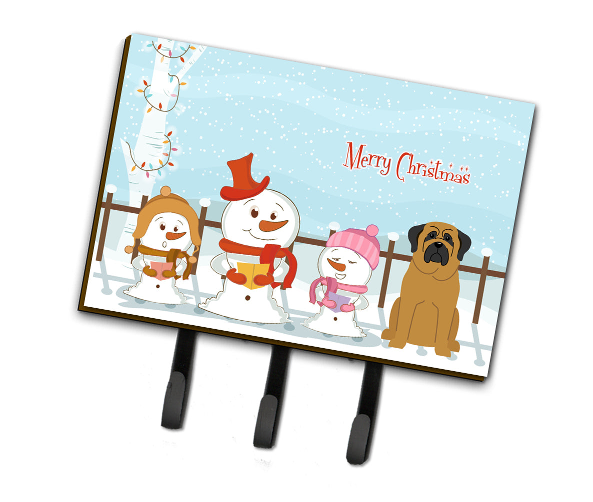 Merry Christmas Carolers Mastiff Leash or Key Holder