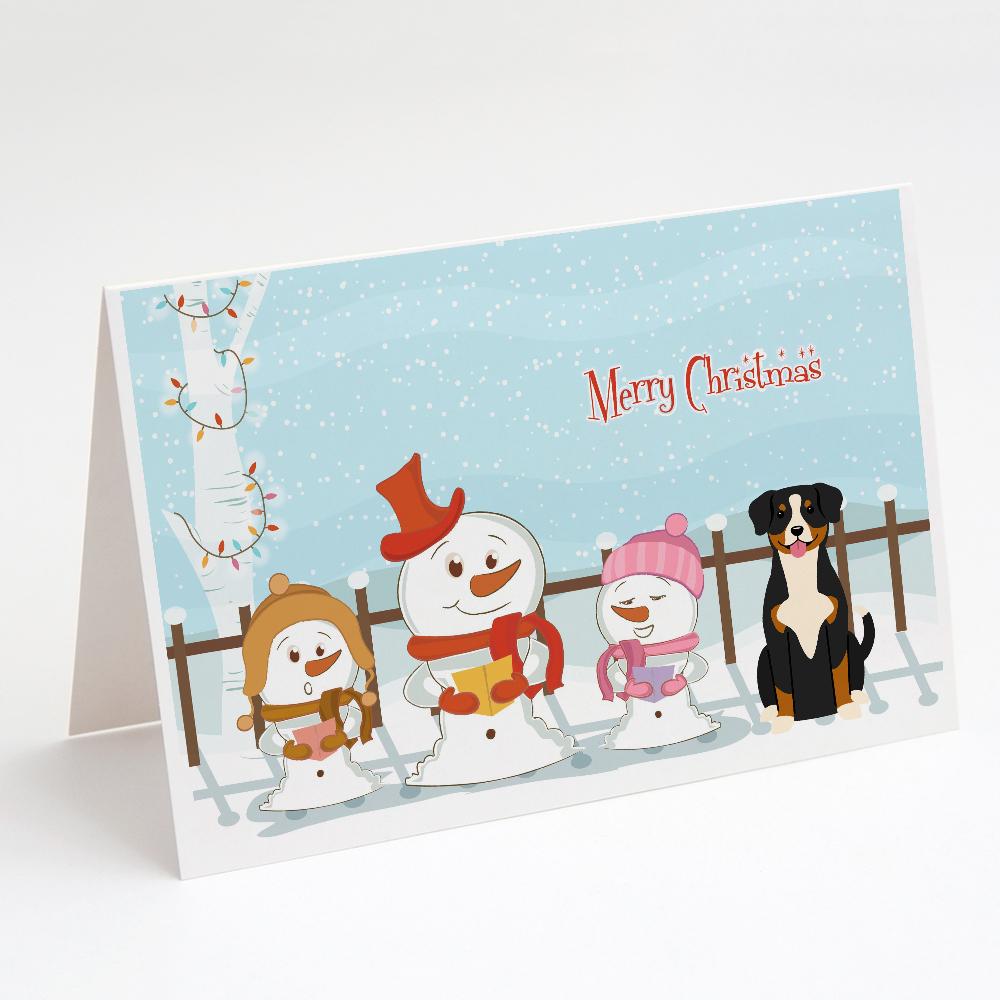 Buy this Merry Christmas Carolers Entlebucher Greeting Cards and Envelopes Pack of 8