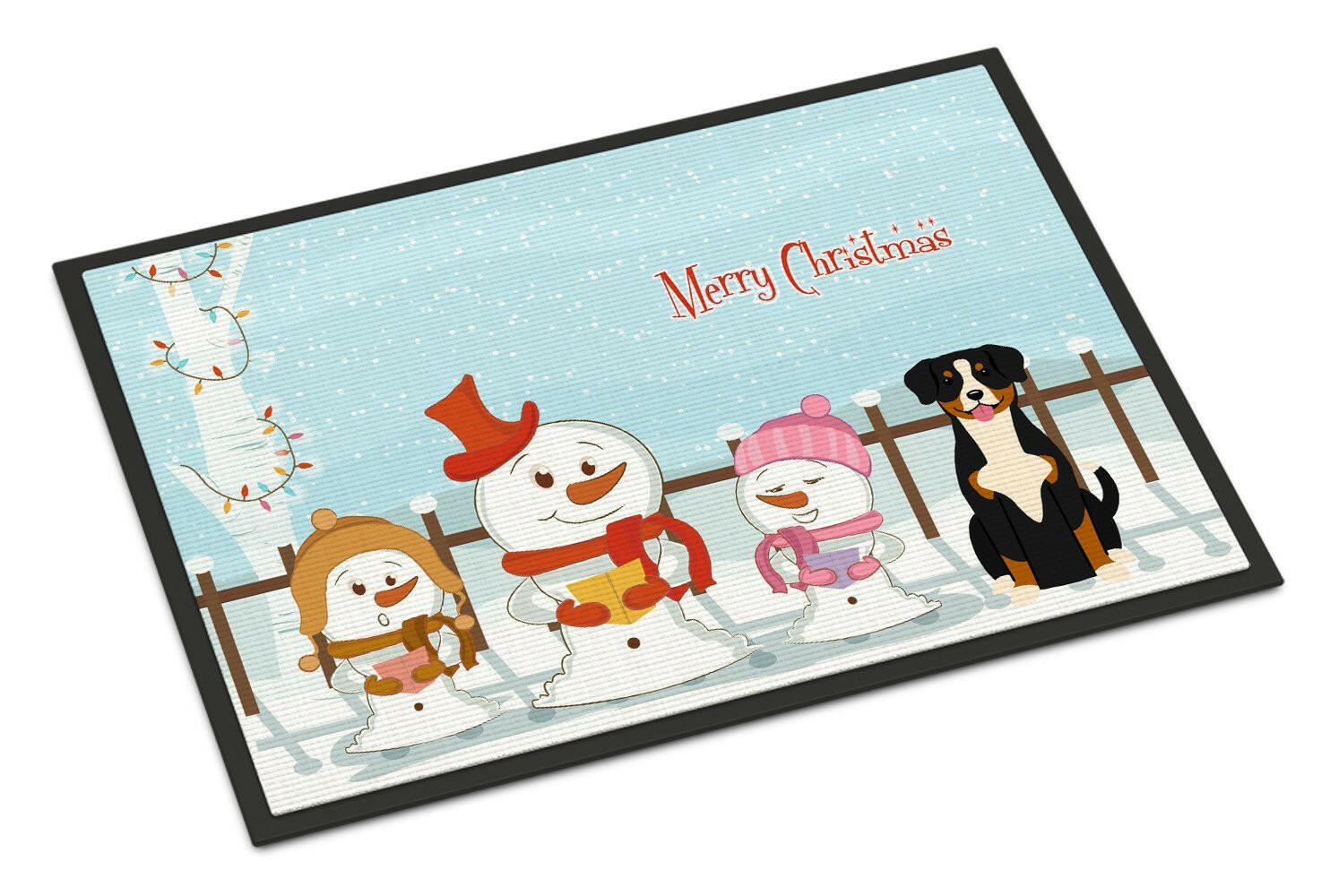 Merry Christmas Carolers Entlebucher Indoor or Outdoor Mat 24x36 BB2369JMAT - the-store.com
