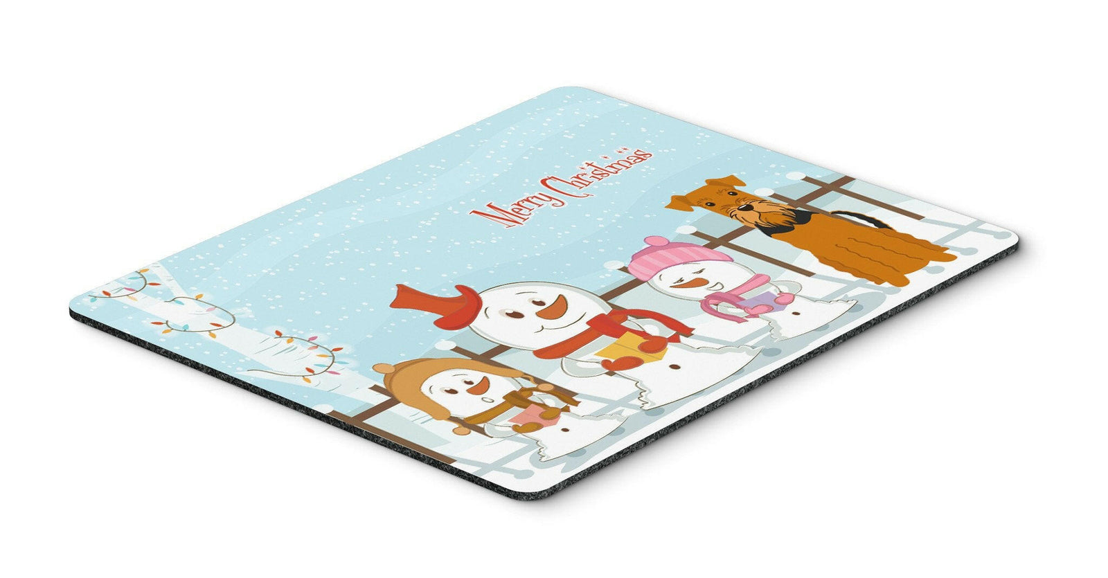 Merry Christmas Carolers Airedale Mouse Pad, Hot Pad or Trivet BB2372MP by Caroline's Treasures