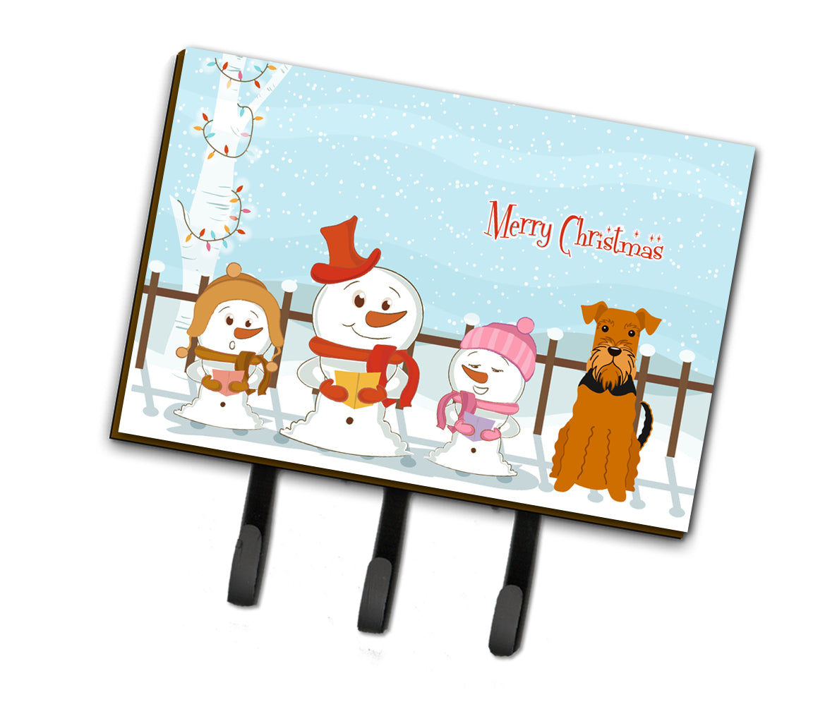 Merry Christmas Carolers Airedale laisse ou porte-clés BB2372TH68