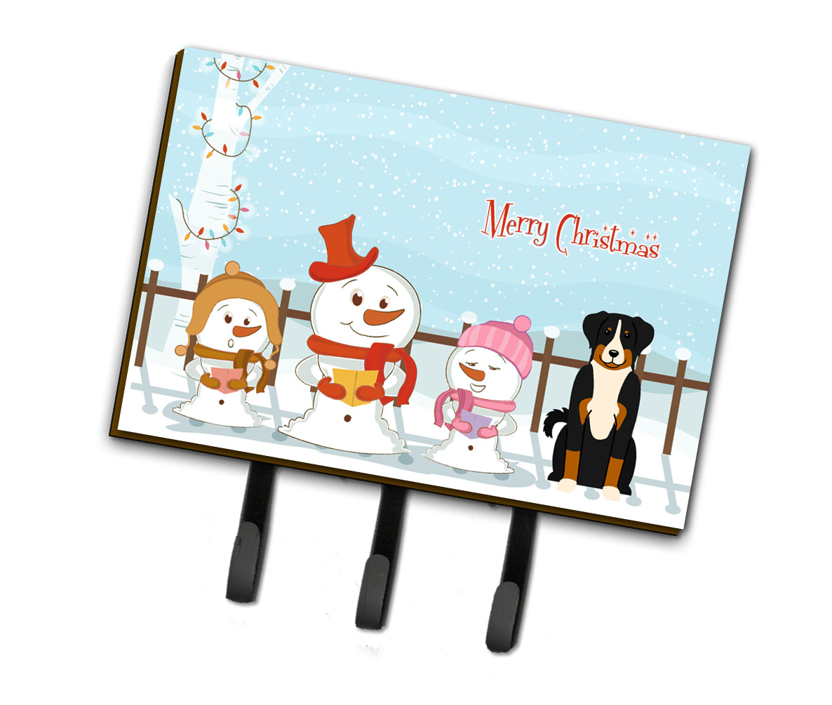 Merry Christmas Carolers Appenzeller Sennenhund Leash or Key Holder BB2374TH68