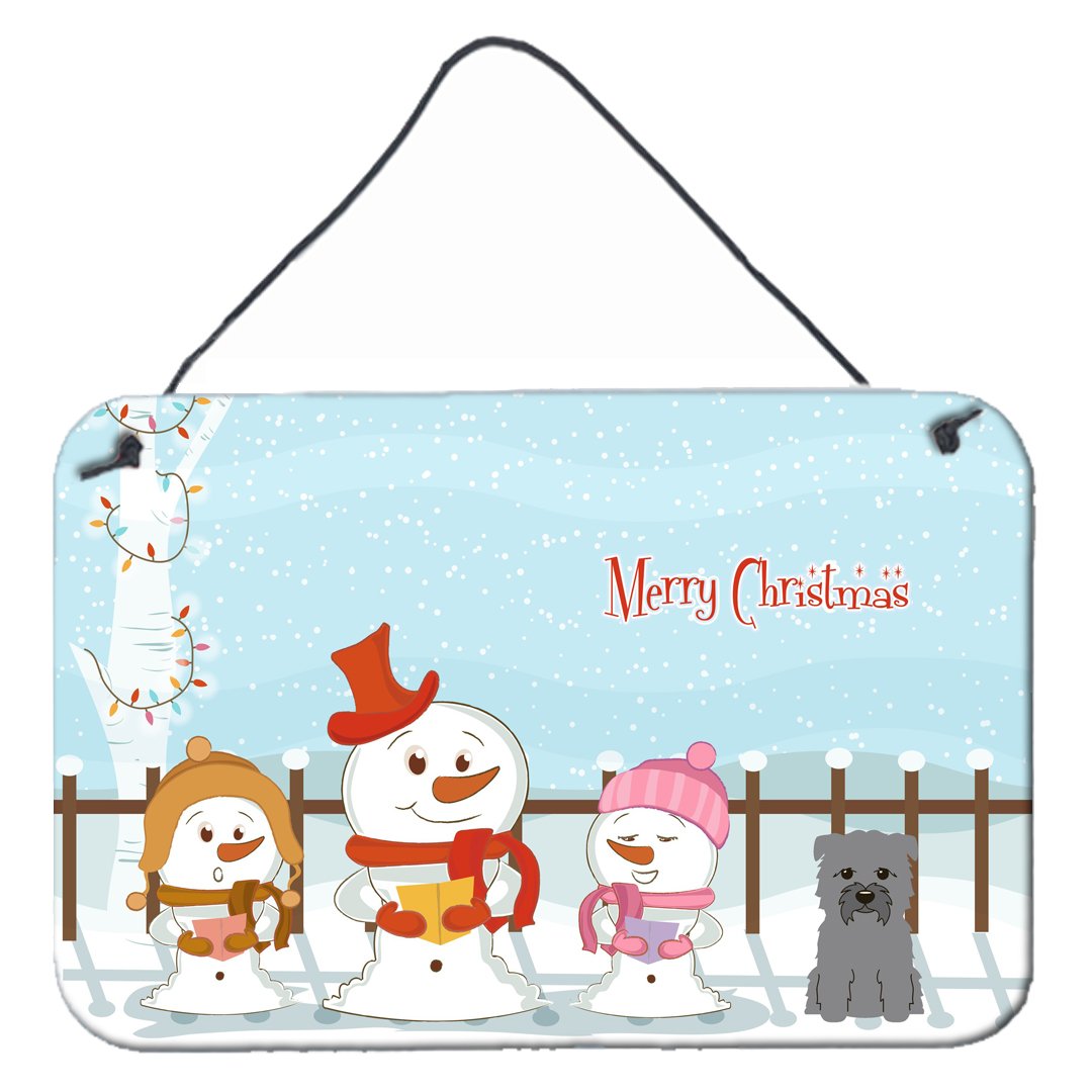 Merry Christmas Carolers Glen of Imal Grey Wall or Door Hanging Prints BB2390DS812 by Caroline&#39;s Treasures