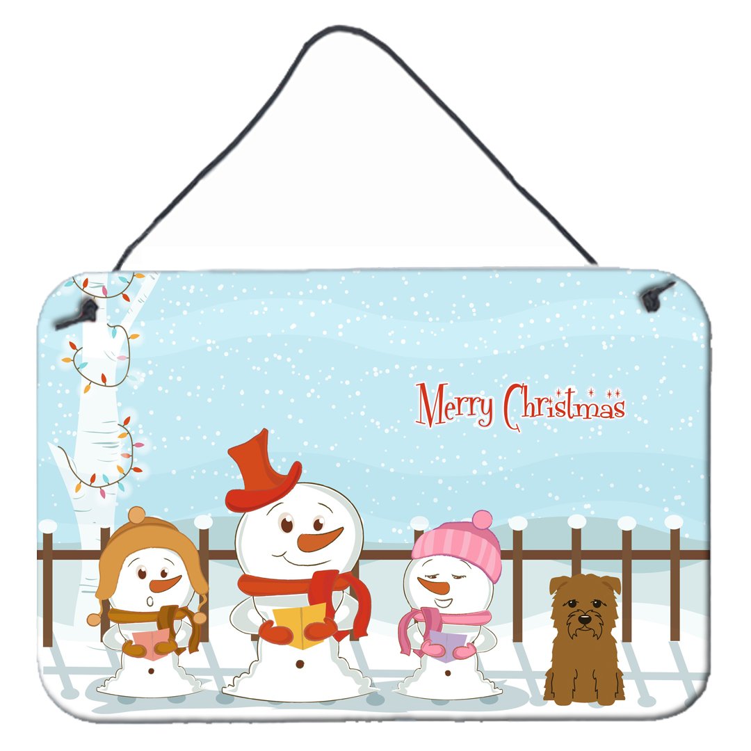 Merry Christmas Carolers Glen of Imal Tan Wall or Door Hanging Prints BB2391DS812 by Caroline&#39;s Treasures