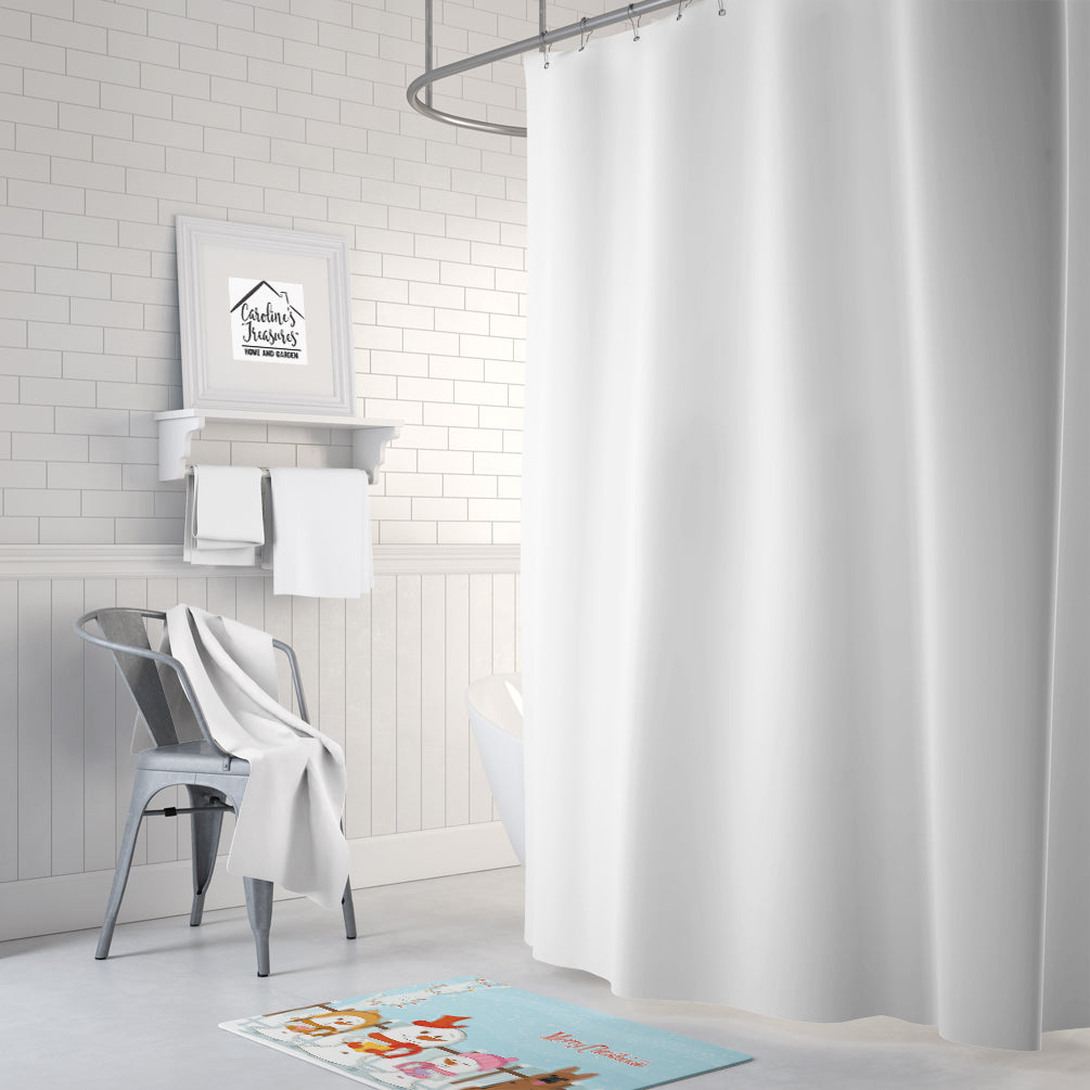 Caroline's Treasures Merry Christmas Carolers German Shepherd Machine Washable Memory Foam Mat BB2398RUG