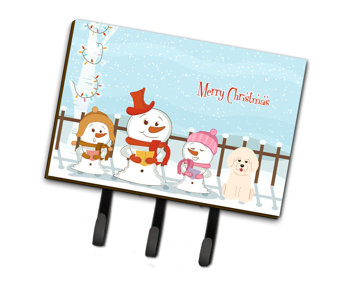 Merry Christmas Carolers Bichon Frise Leash or Key Holder