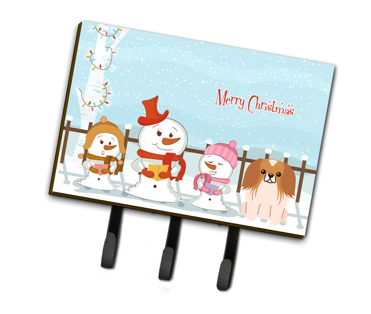 Merry Christmas Carolers Pekingnese Red White Leash or Key Holder BB2434TH68