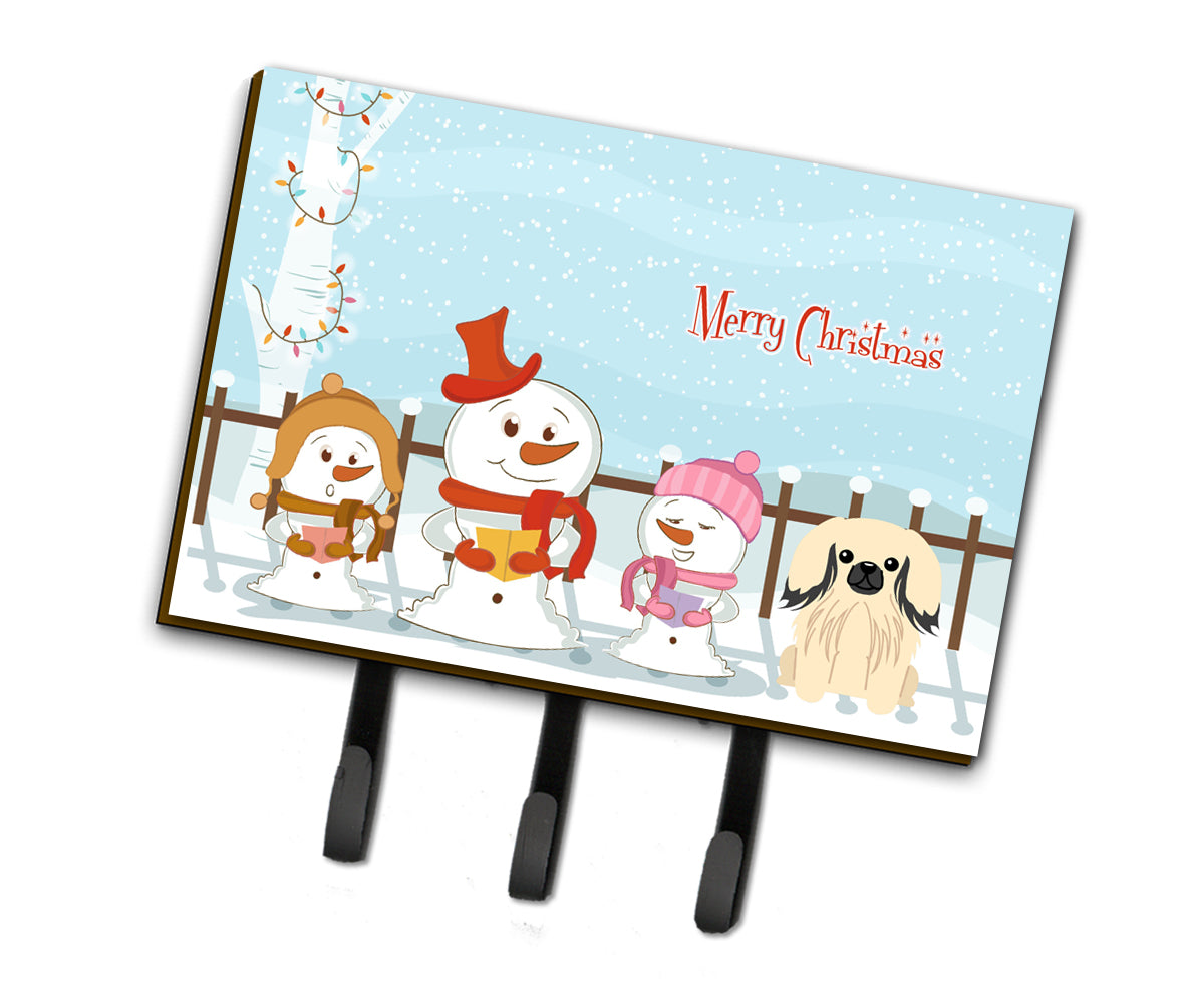 Merry Christmas Carolers Pekingnese Cream Leash or Key Holder BB2437TH68