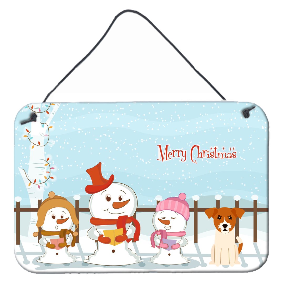 Merry Christmas Carolers Jack Russell Terrier Wall or Door Hanging Prints BB2439DS812 by Caroline&#39;s Treasures