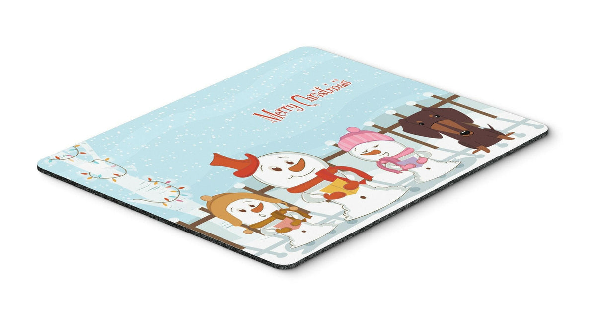 Merry Christmas Carolers Dachshund Chocolate Mouse Pad, Hot Pad or Trivet BB2462MP by Caroline&#39;s Treasures