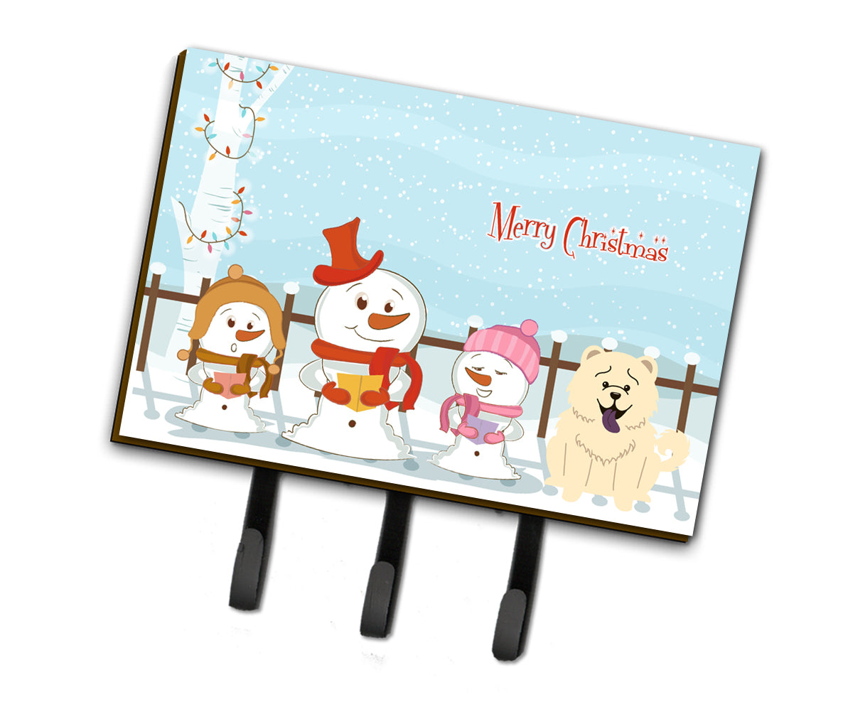 Merry Christmas Carolers Chow Chow White Leash or Key Holder BB2471TH68  the-store.com.