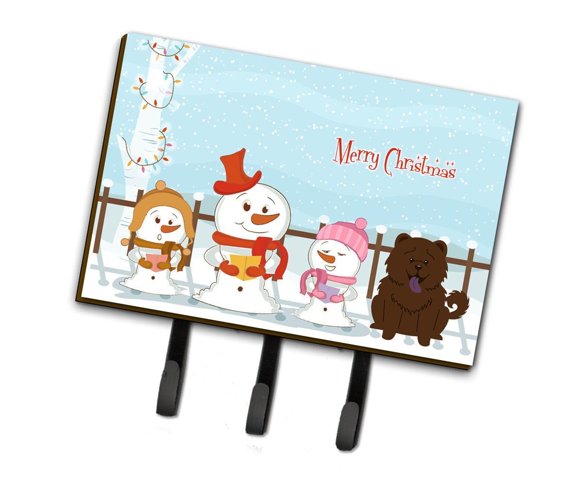 Merry Christmas Carolers Chow Chow Chocolate Leash or Key Holder BB2472TH68  the-store.com.