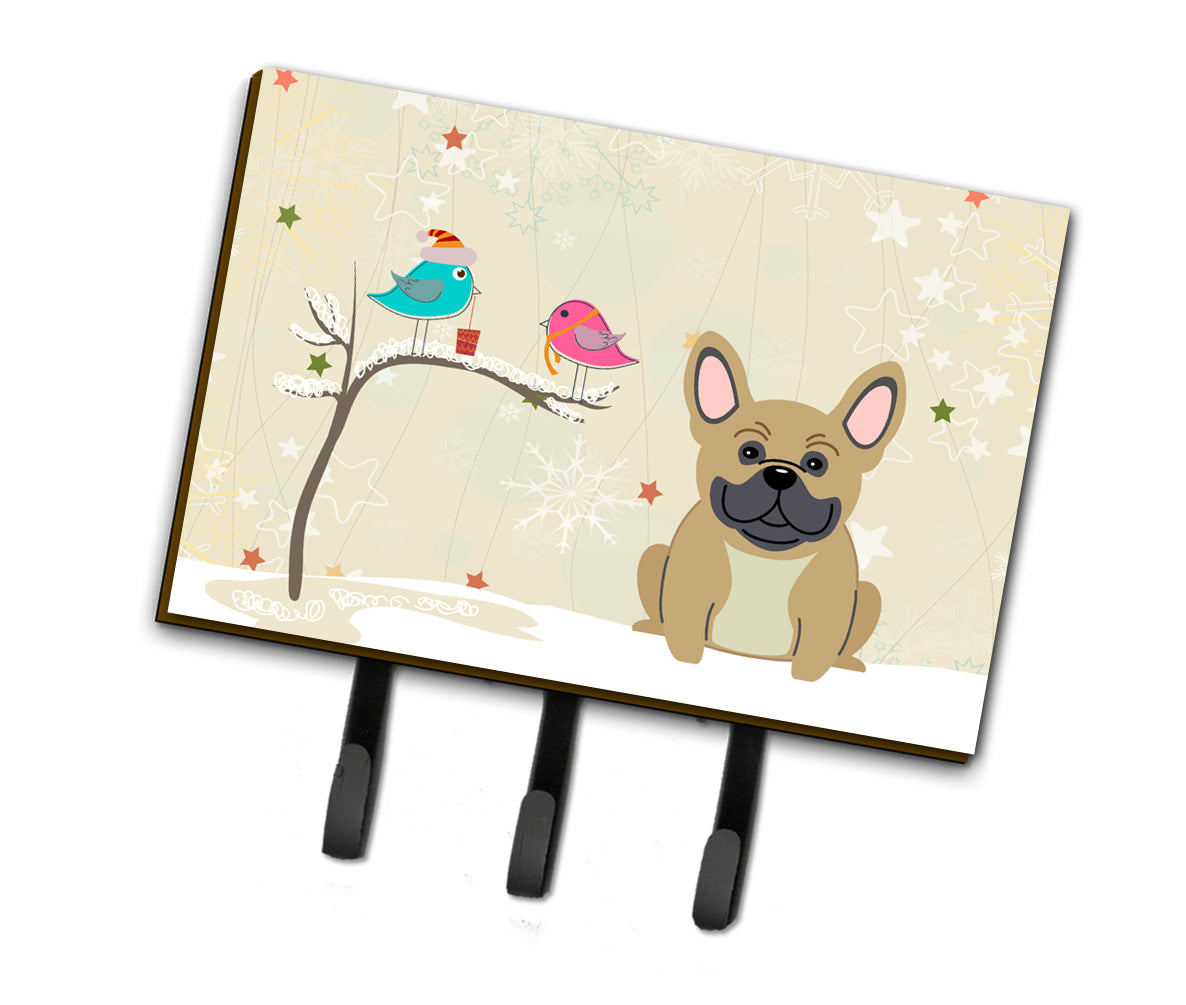 Christmas Presents between Friends French Bulldog Cream Leash or Key Holder BB2482TH68  the-store.com.