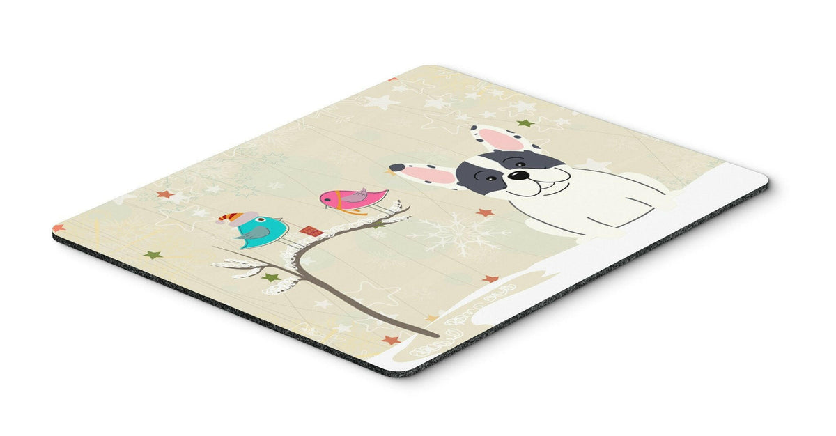 Christmas Presents between Friends French Bulldog Piebald Mouse Pad, Hot Pad or Trivet BB2483MP by Caroline&#39;s Treasures