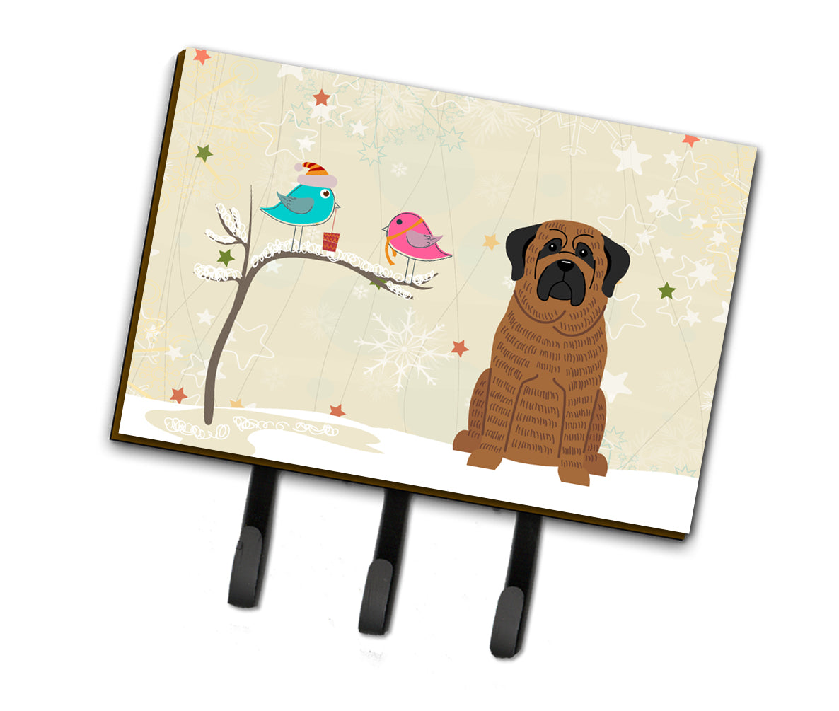Christmas Presents between Friends Mastiff Brindle Leash or Key Holder BB2487TH68