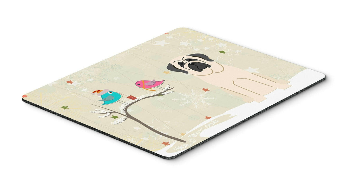 Christmas Presents between Friends Mastiff White Mouse Pad, Hot Pad or Trivet BB2489MP by Caroline&#39;s Treasures
