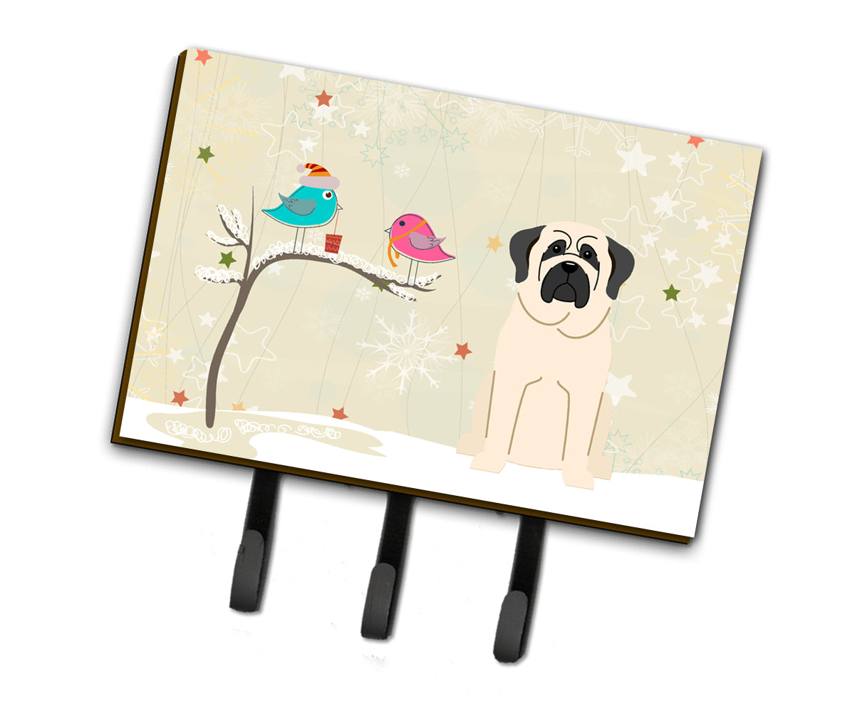 Christmas Presents between Friends Mastiff White Leash or Key Holder BB2489TH68  the-store.com.
