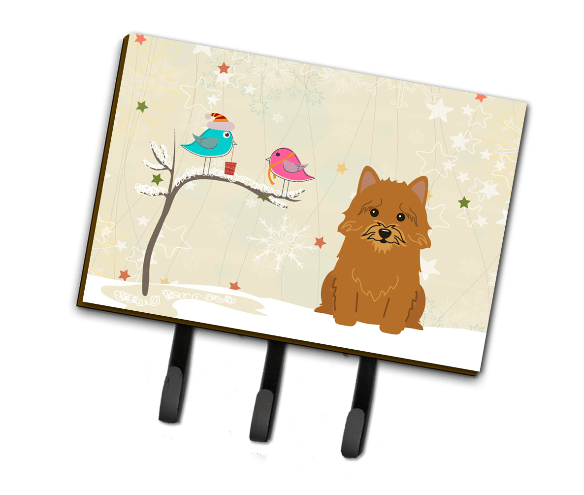 Christmas Presents between Friends Norwich Terrier Leash or Key Holder BB2492TH68  the-store.com.