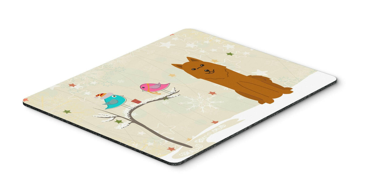 Christmas Presents between Friends Karelian Bear Dog Mouse Pad, Hot Pad or Trivet BB2494MP by Caroline&#39;s Treasures