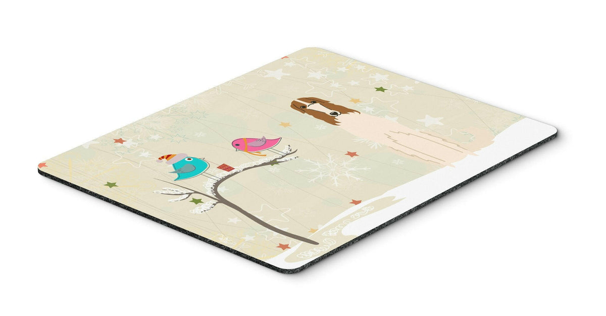 Christmas Presents between Friends Borzoi Mouse Pad, Hot Pad or Trivet BB2495MP by Caroline&#39;s Treasures