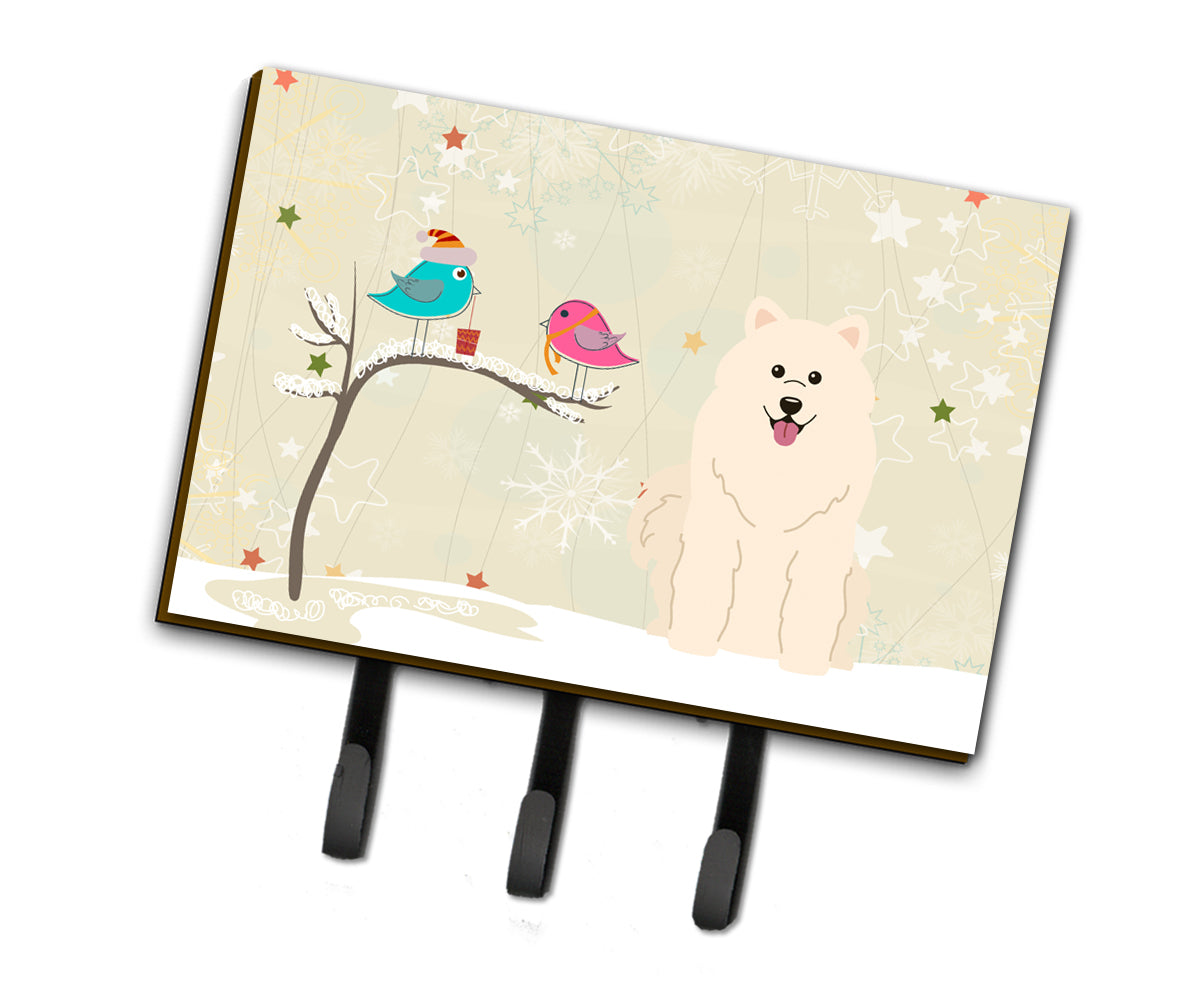 Christmas Presents between Friends Samoyed Leash or Key Holder BB2502TH68  the-store.com.