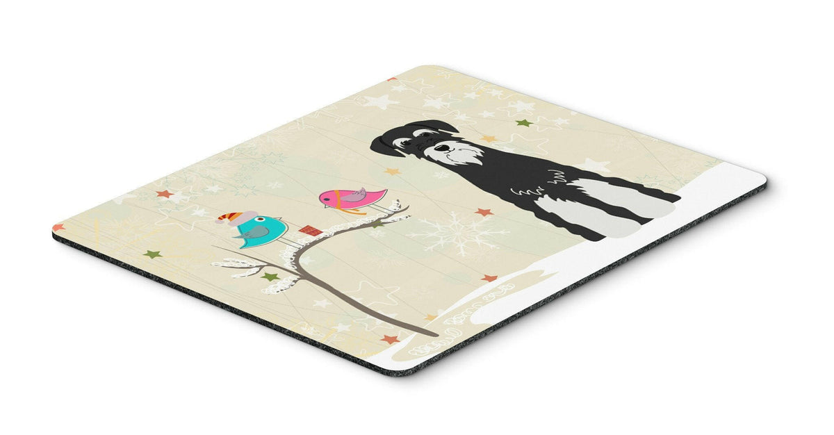 Christmas Presents between Friends Standard Schnauzer Salt and Pepper Mouse Pad, Hot Pad or Trivet BB2505MP by Caroline&#39;s Treasures