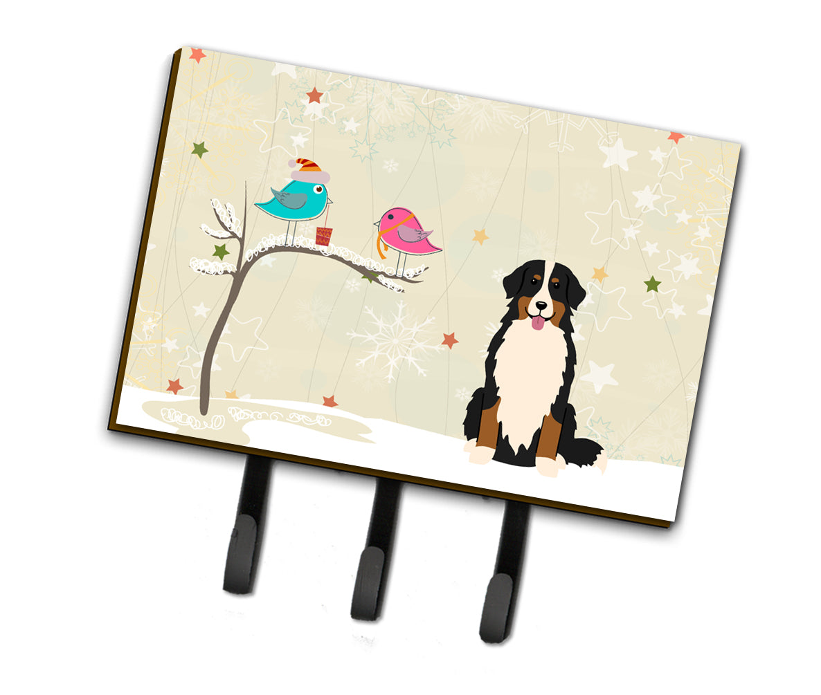 Christmas Presents between Friends Bernese Mountain Dog Leash or Key Holder BB2508TH68