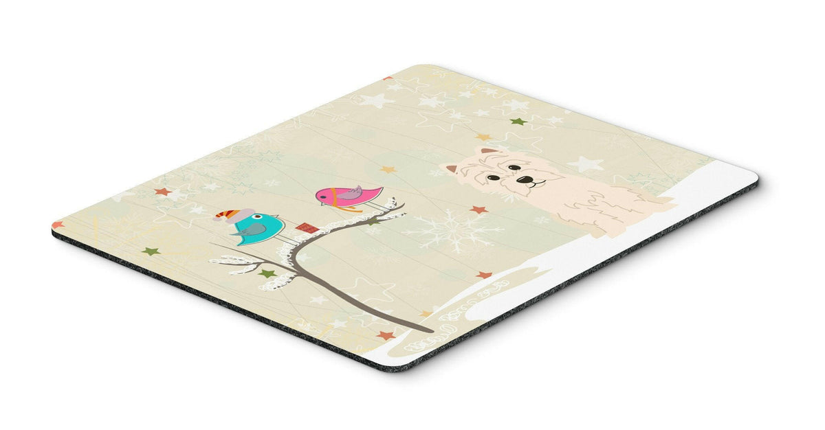 Christmas Presents between Friends Westie Mouse Pad, Hot Pad or Trivet BB2514MP by Caroline&#39;s Treasures