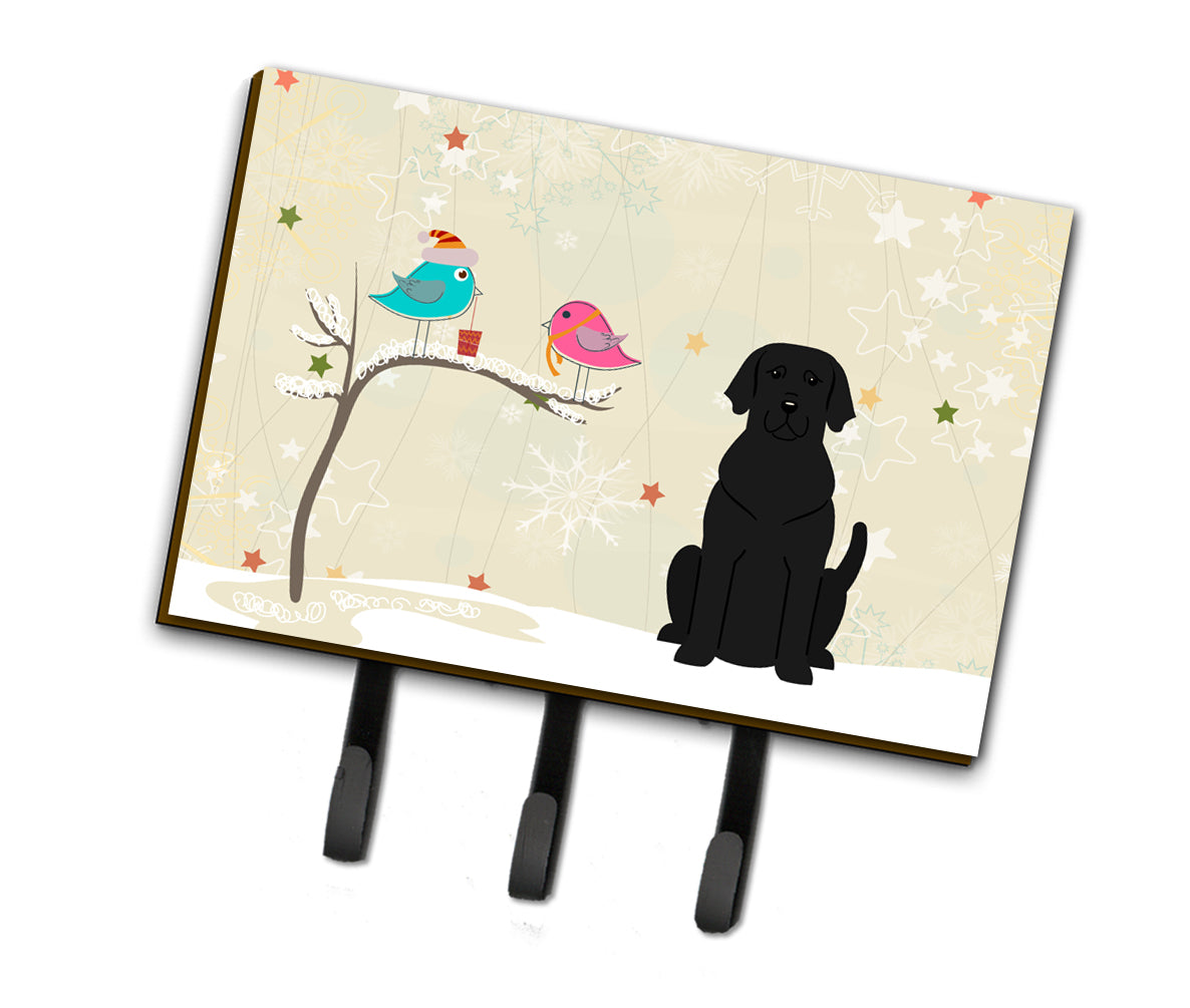Christmas Presents between Friends Black Labrador Leash or Key Holder BB2529TH68  the-store.com.