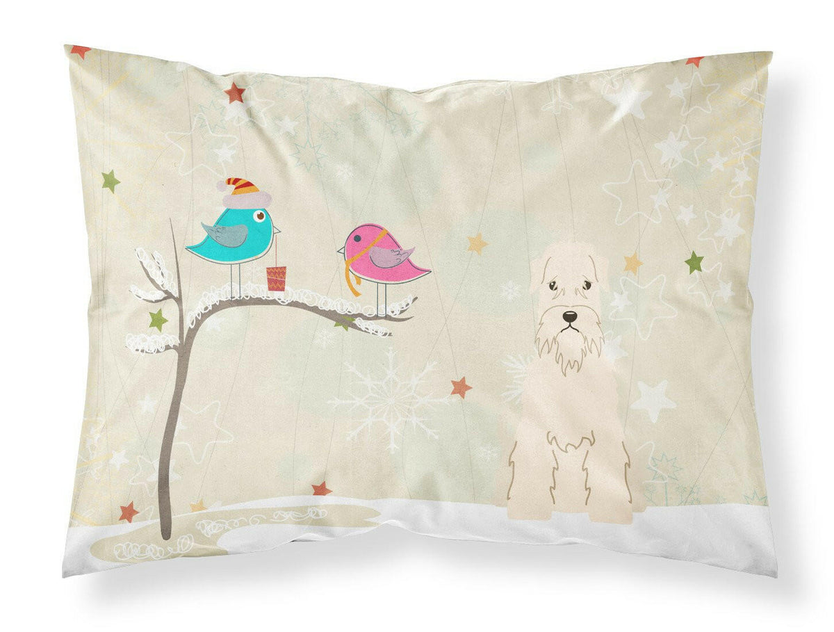 Christmas Presents between Friends Soft Coated Wheaten Terrier Fabric Standard Pillowcase BB2533PILLOWCASE by Caroline&#39;s Treasures
