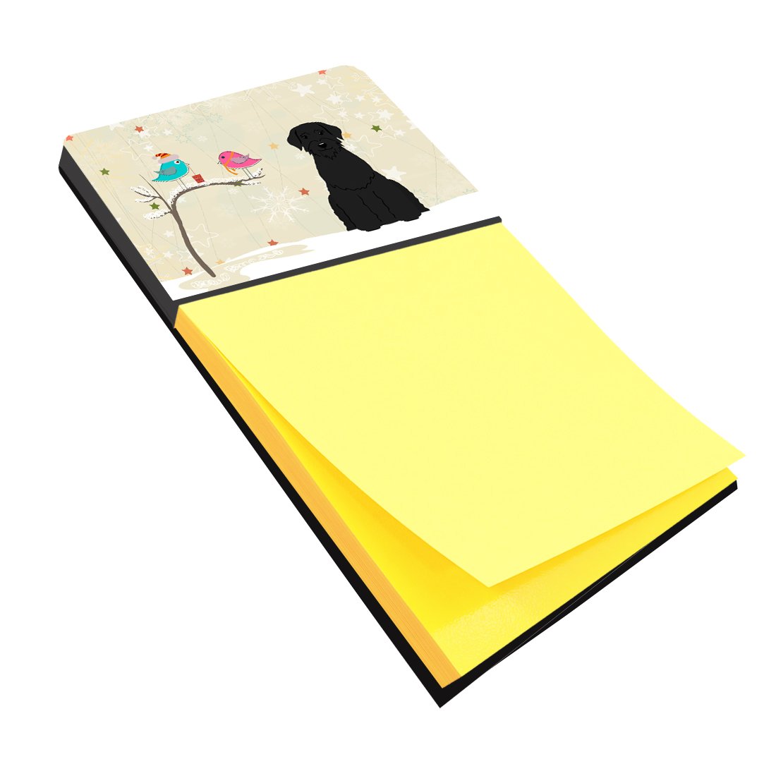 Christmas Presents between Friends Giant Schnauzer Sticky Note Holder BB2538SN by Caroline&#39;s Treasures