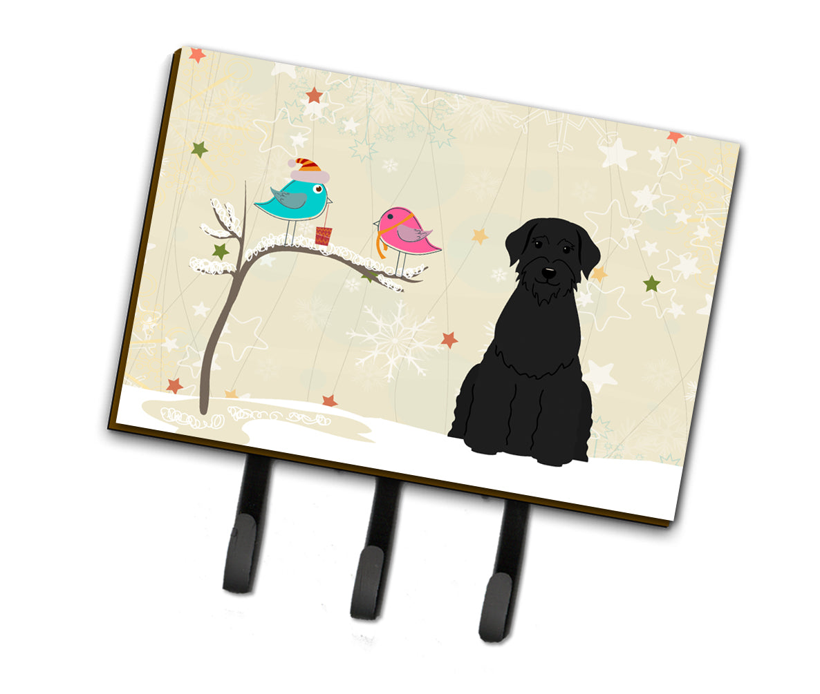 Christmas Presents between Friends Giant Schnauzer Leash or Key Holder BB2538TH68  the-store.com.