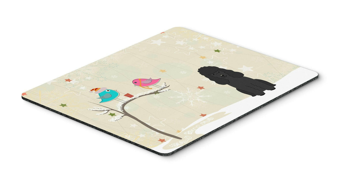 Christmas Presents between Friends Poodle Black Mouse Pad, Hot Pad or Trivet BB2543MP by Caroline&#39;s Treasures